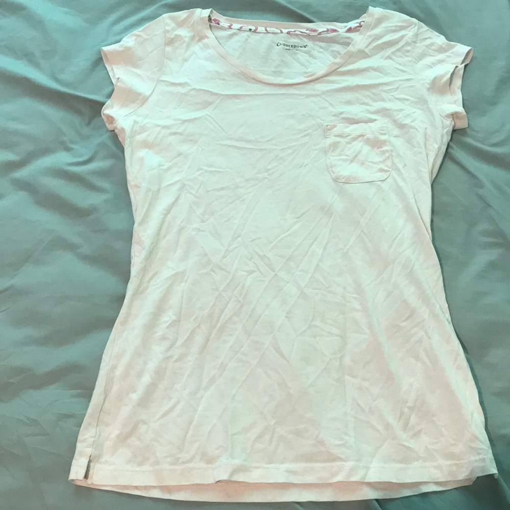 Cuddledown light pink short sleeve T-Shirt